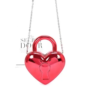 FASHNZFAB Metallic Color Locket Box Clutch Bag