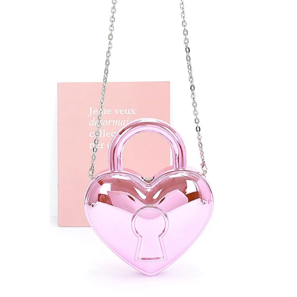 FASHNZFAB Metallic Color Locket Box Clutch Bag