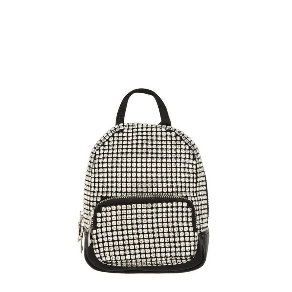 FASHNZFAB Mini Rhinestone Backpack