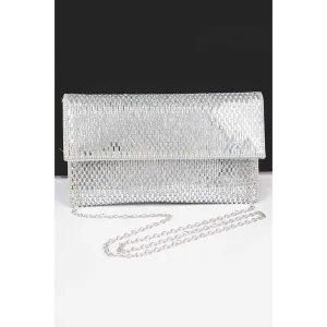 FASHNZFAB Rhinestone Iconic Envelope Clutch