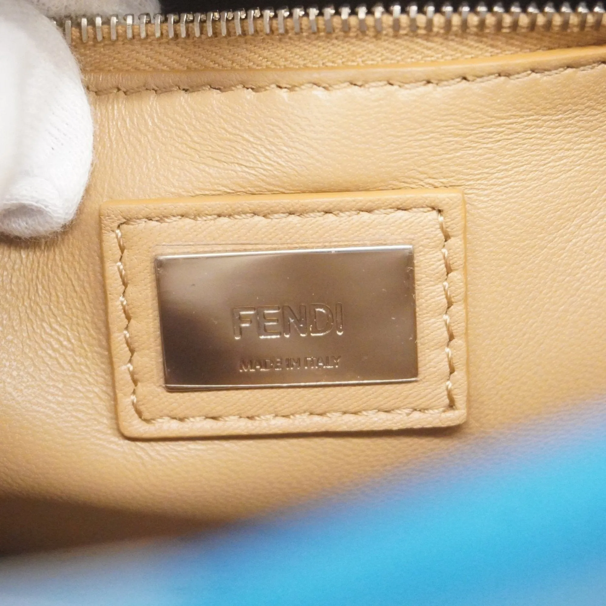Fendi blue   Leather Handbag (Pre-Owned)