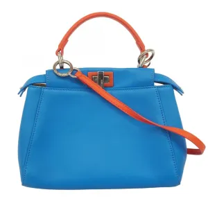 Fendi blue   Leather Handbag (Pre-Owned)