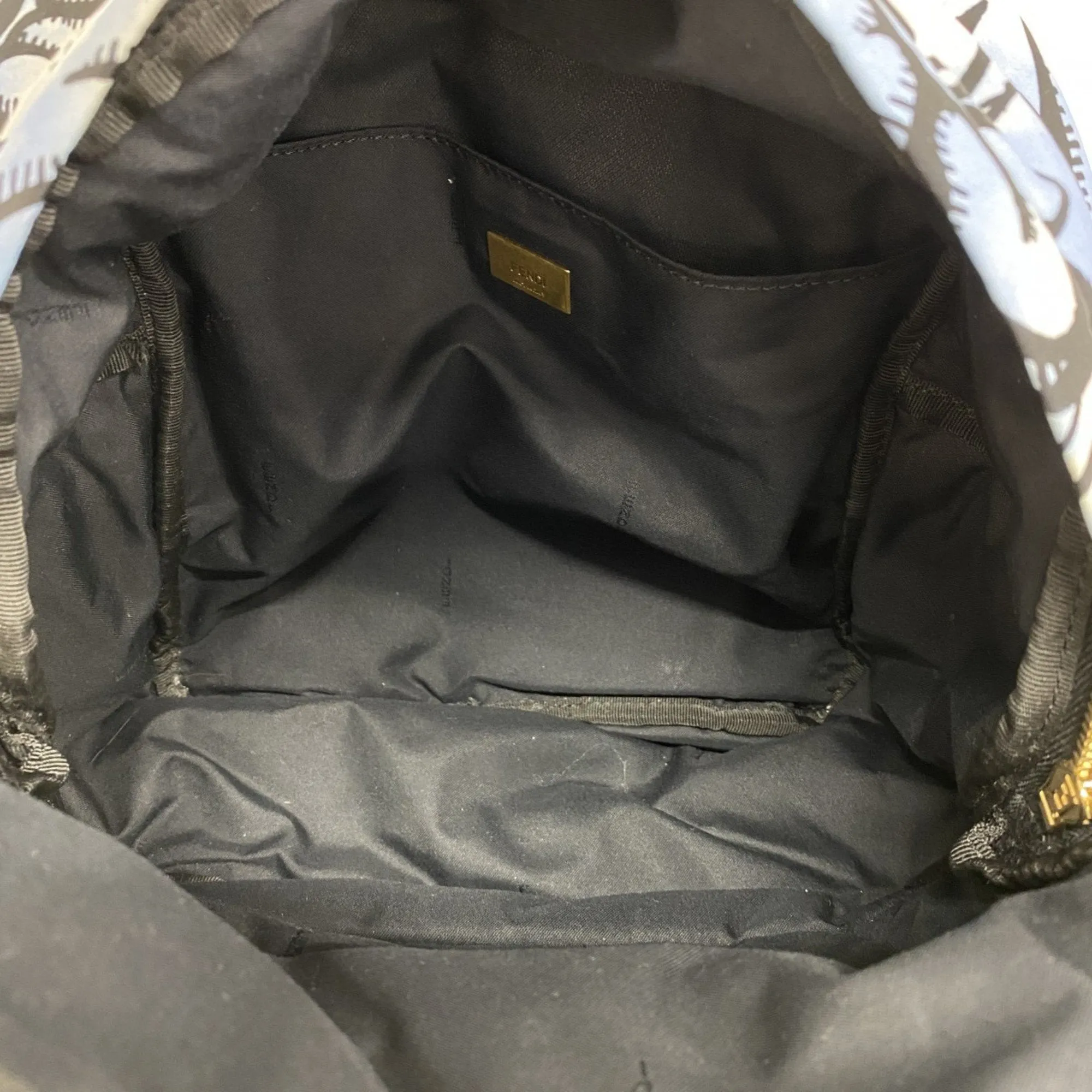 Fendi blue Nylon Backpack (Pre-Owned)