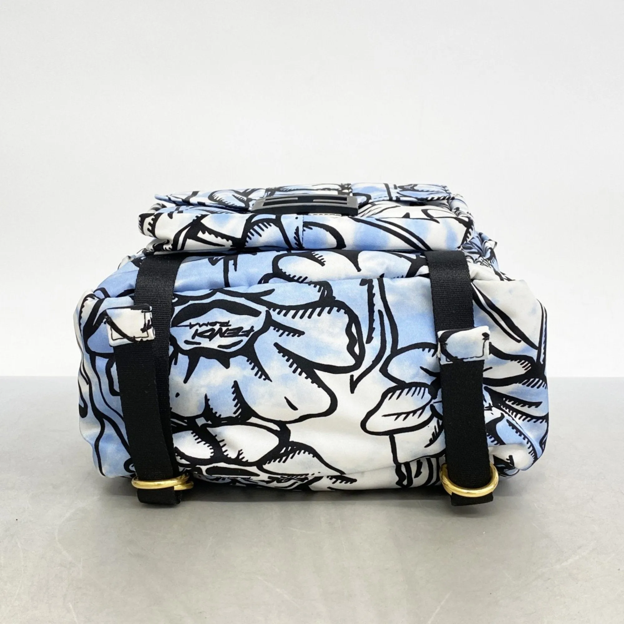 Fendi blue Nylon Backpack (Pre-Owned)