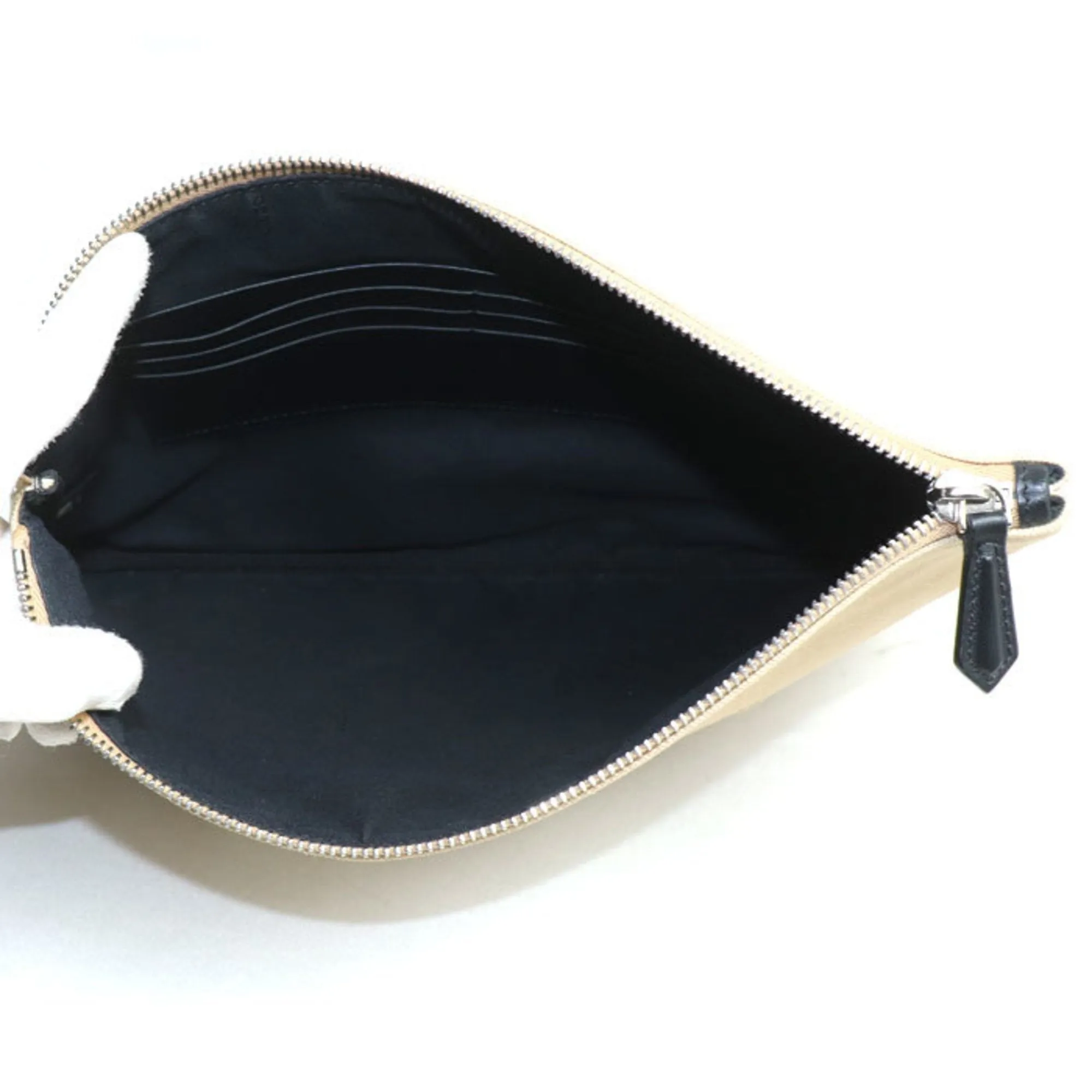 Fendi Cotton Clutch Bag (Pre-Owned)