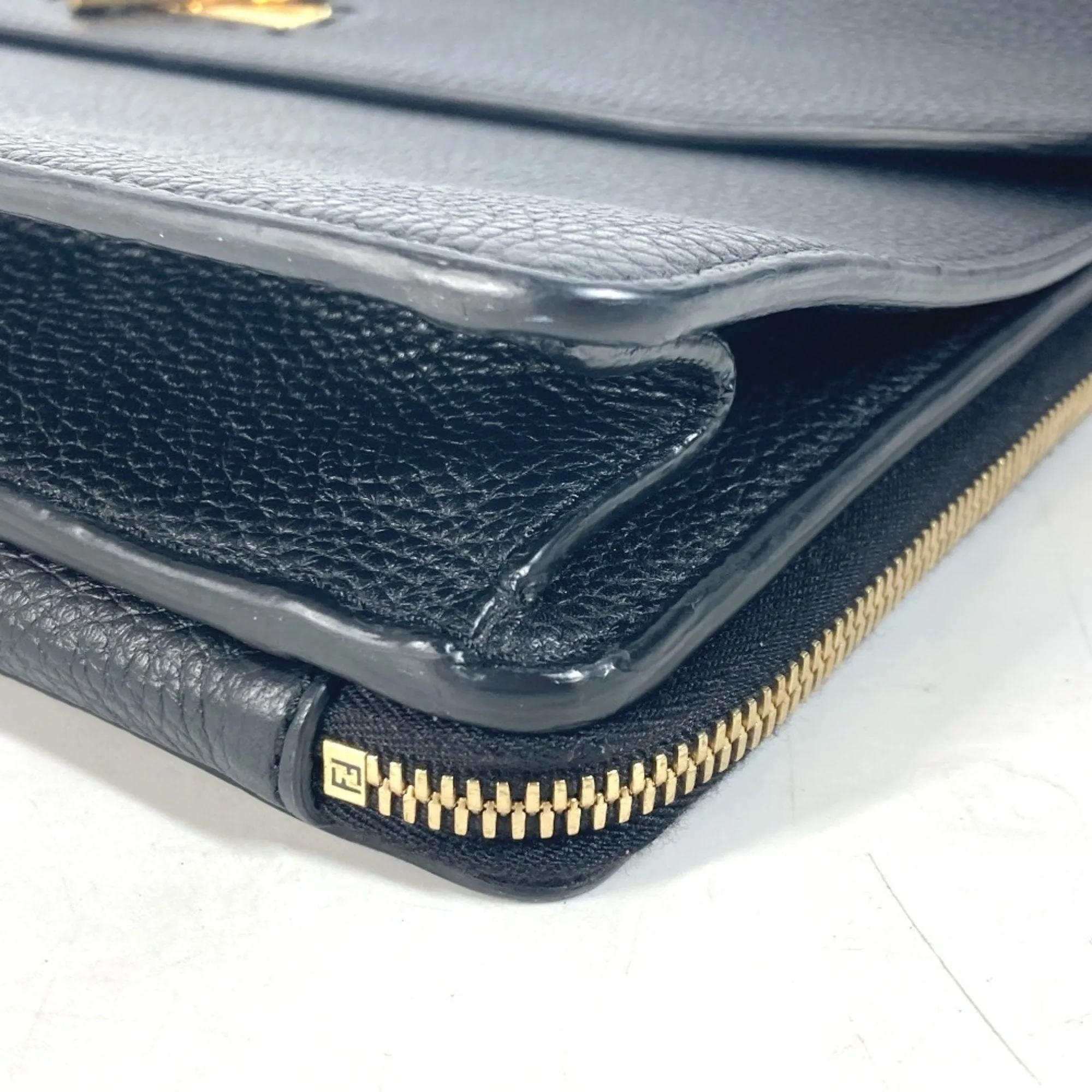 Fendi Leather Briefcase Handbag (Pre-Owned)