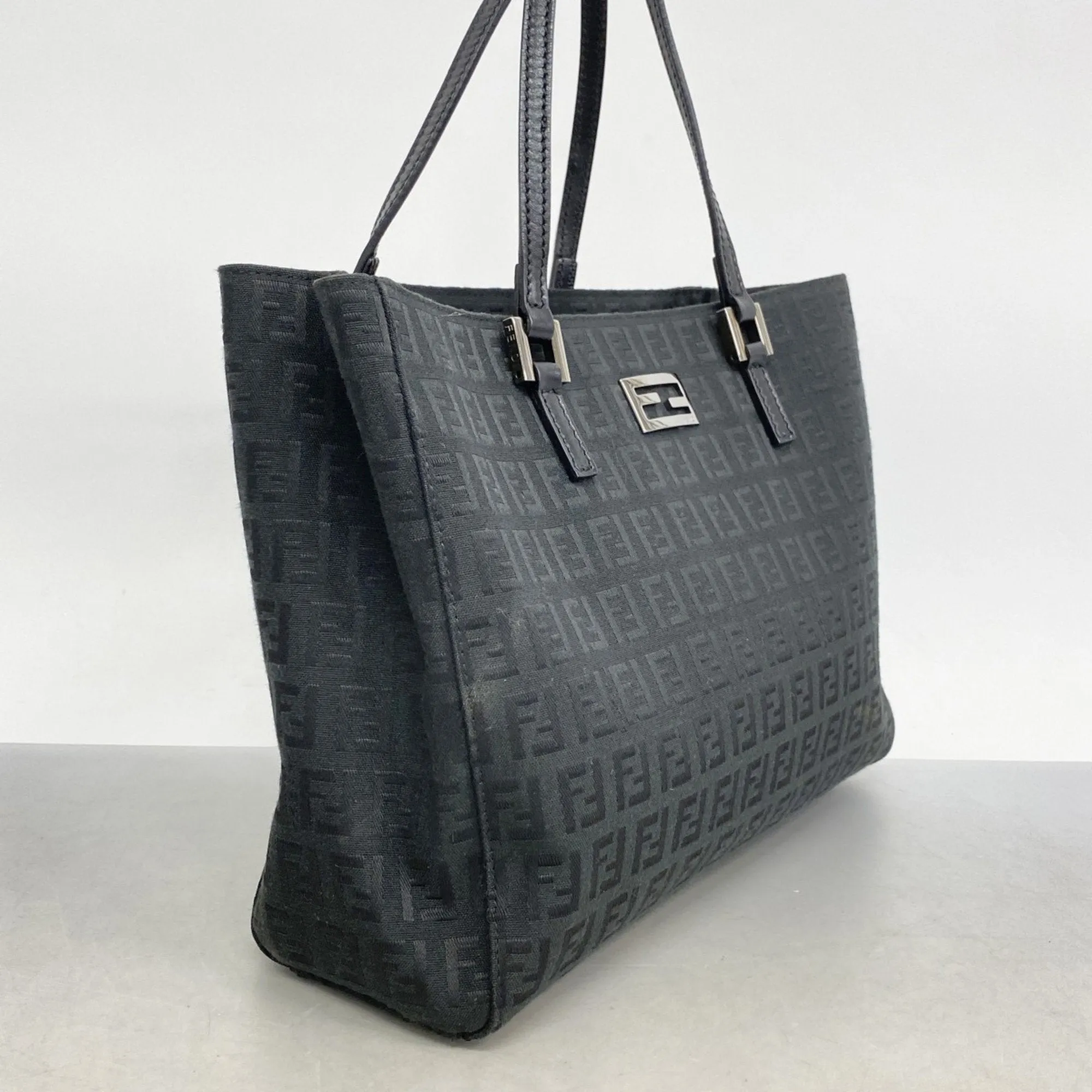 Fendi Nylon Canvas Handbag (Pre-Owned)