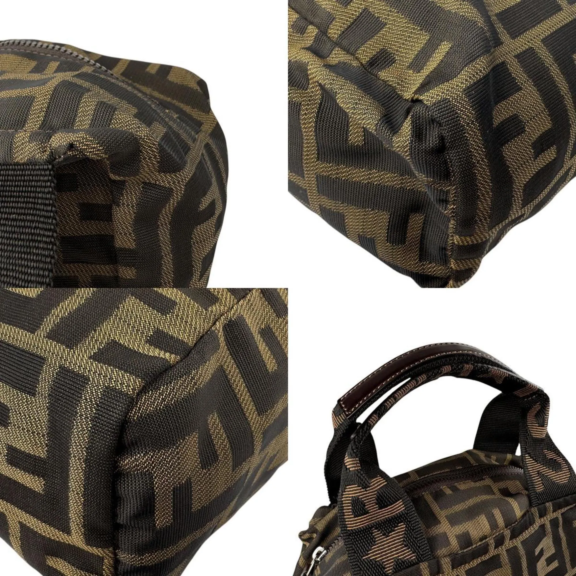 Fendi Nylon Canvas Handbag (Pre-Owned)