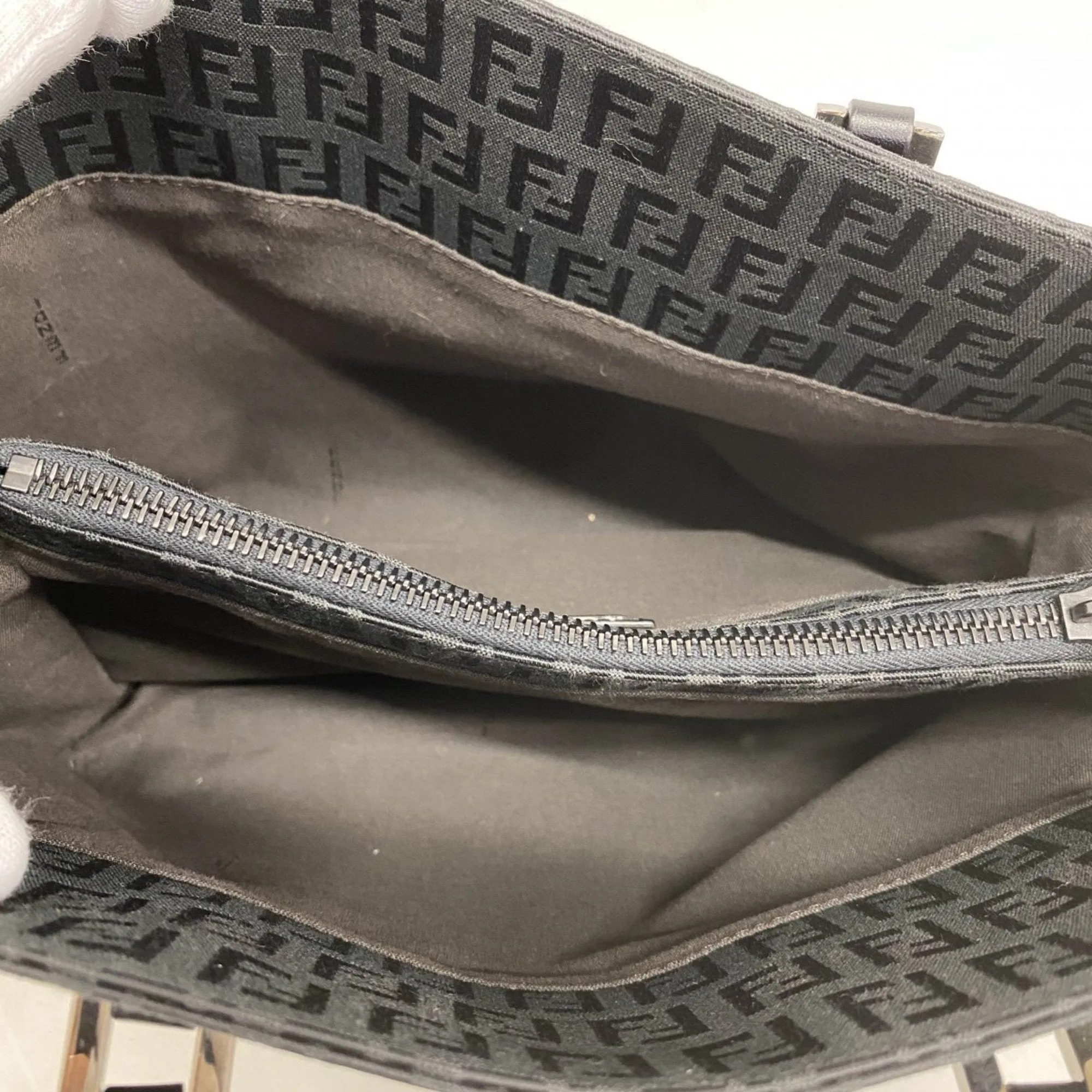 Fendi Nylon Canvas Handbag (Pre-Owned)