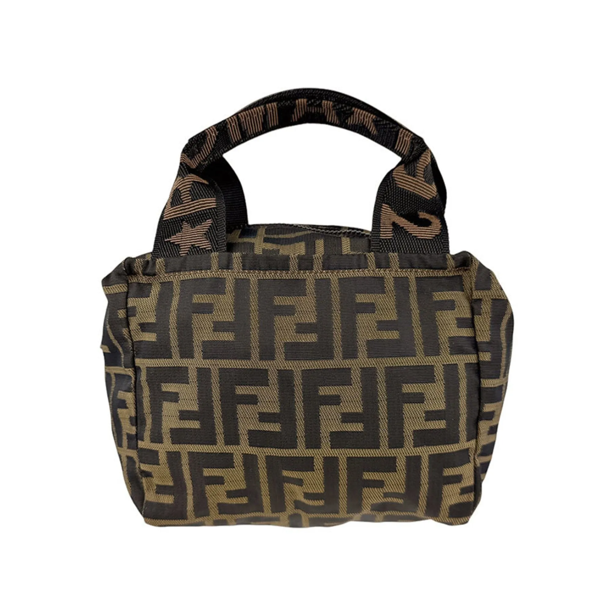 Fendi Nylon Canvas Handbag (Pre-Owned)