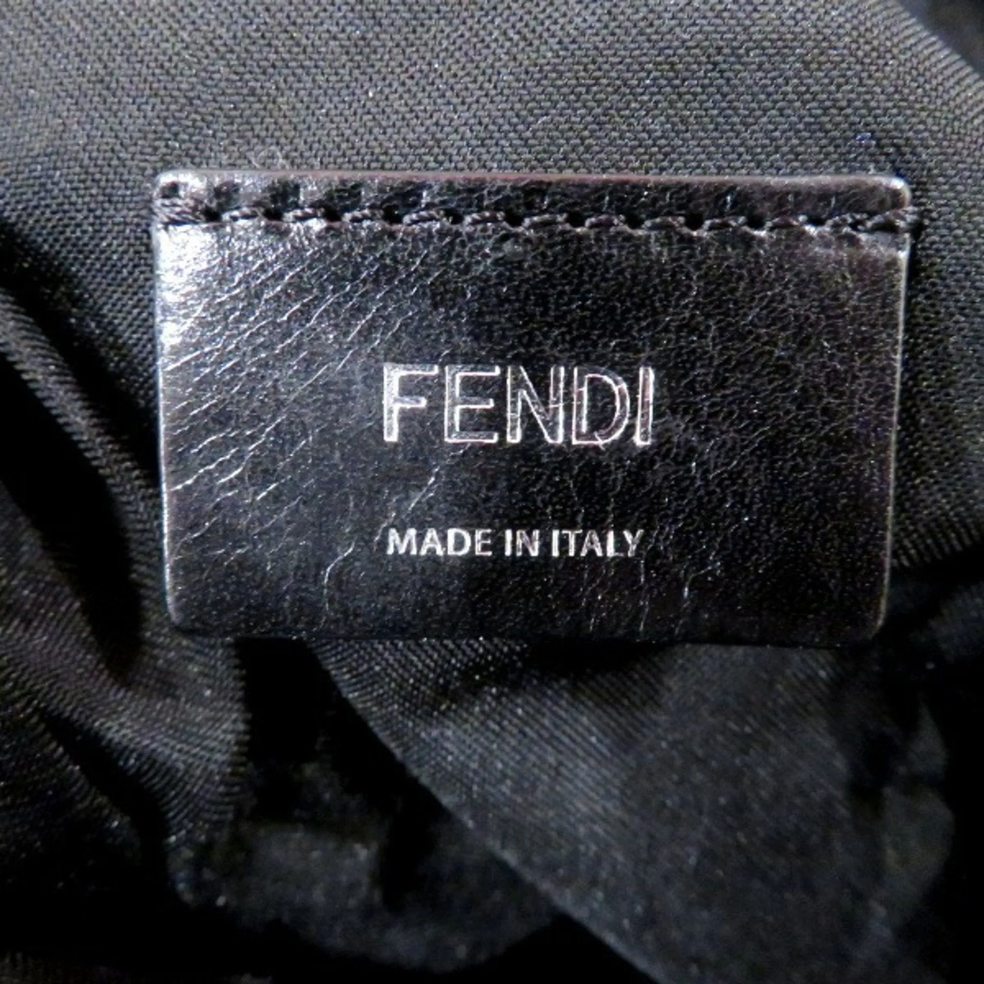 Fendi Nylon Leather Backpack (Pre-Owned)