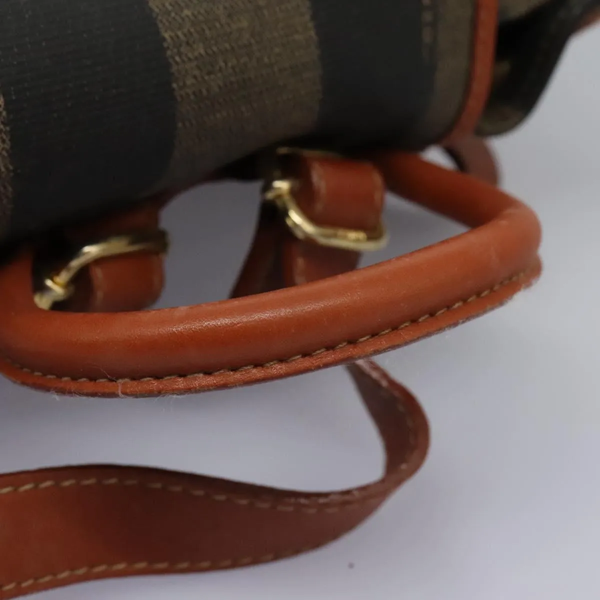 Fendi Pequin Canvas Backpack Bag (Pre-Owned)