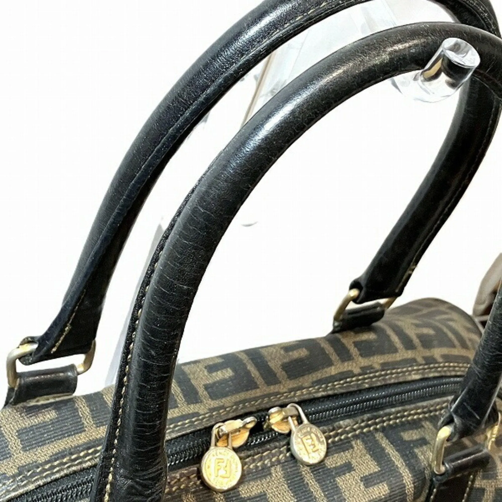 Fendi  Pvc Boston Bag Handbag (Pre-Owned)