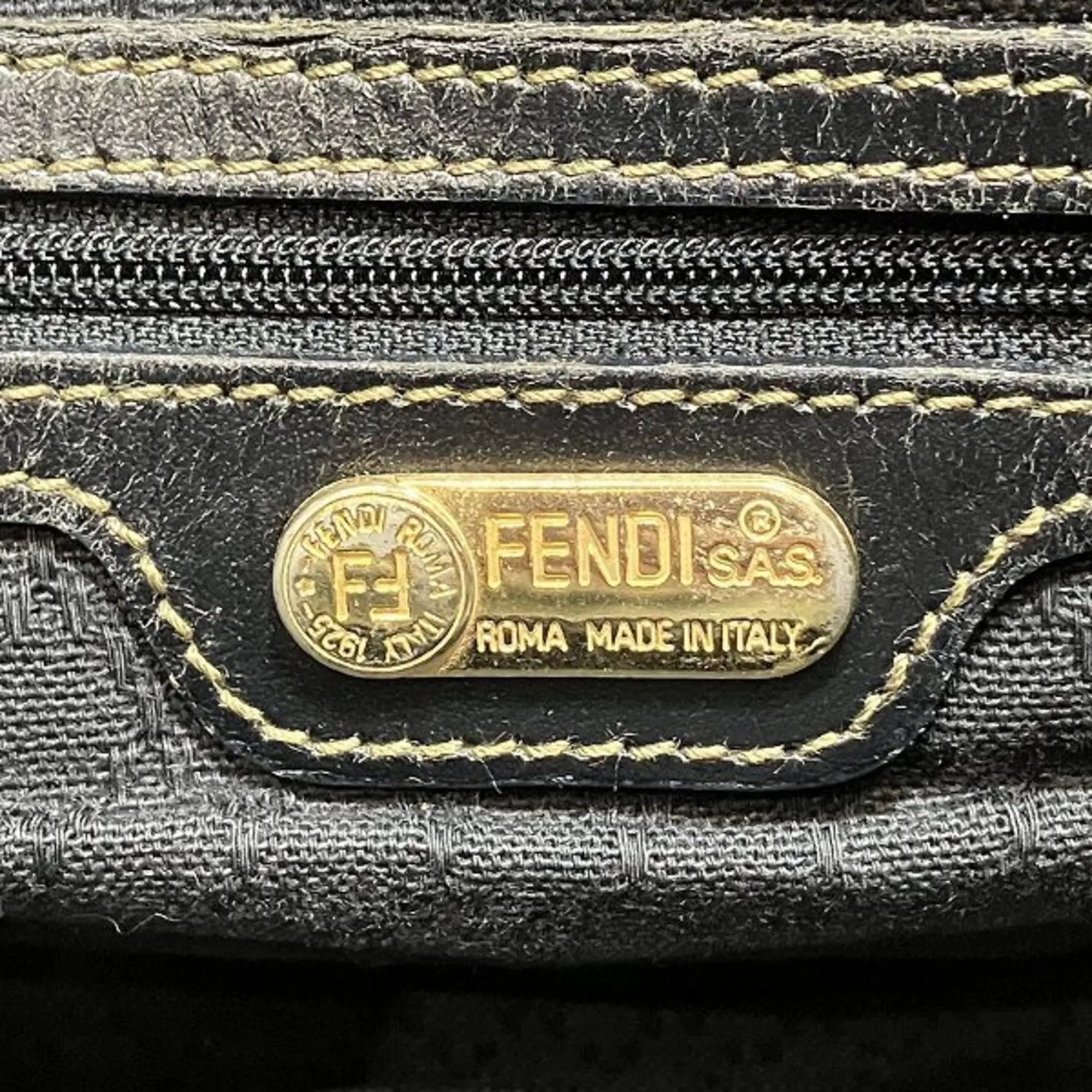 Fendi  Pvc Boston Bag Handbag (Pre-Owned)