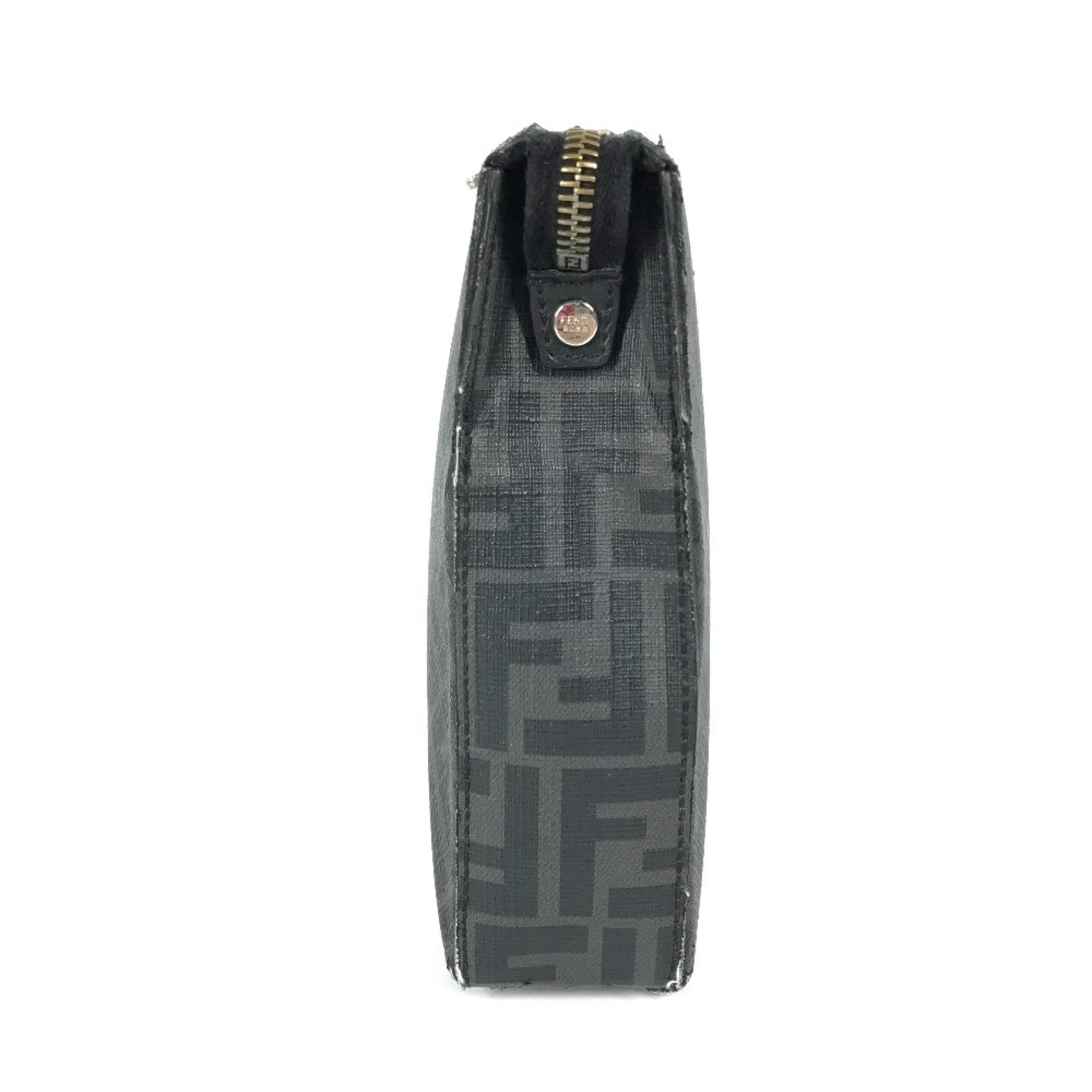 Fendi Zucca  Pvc Leather Clutch Bag (Pre-Owned)