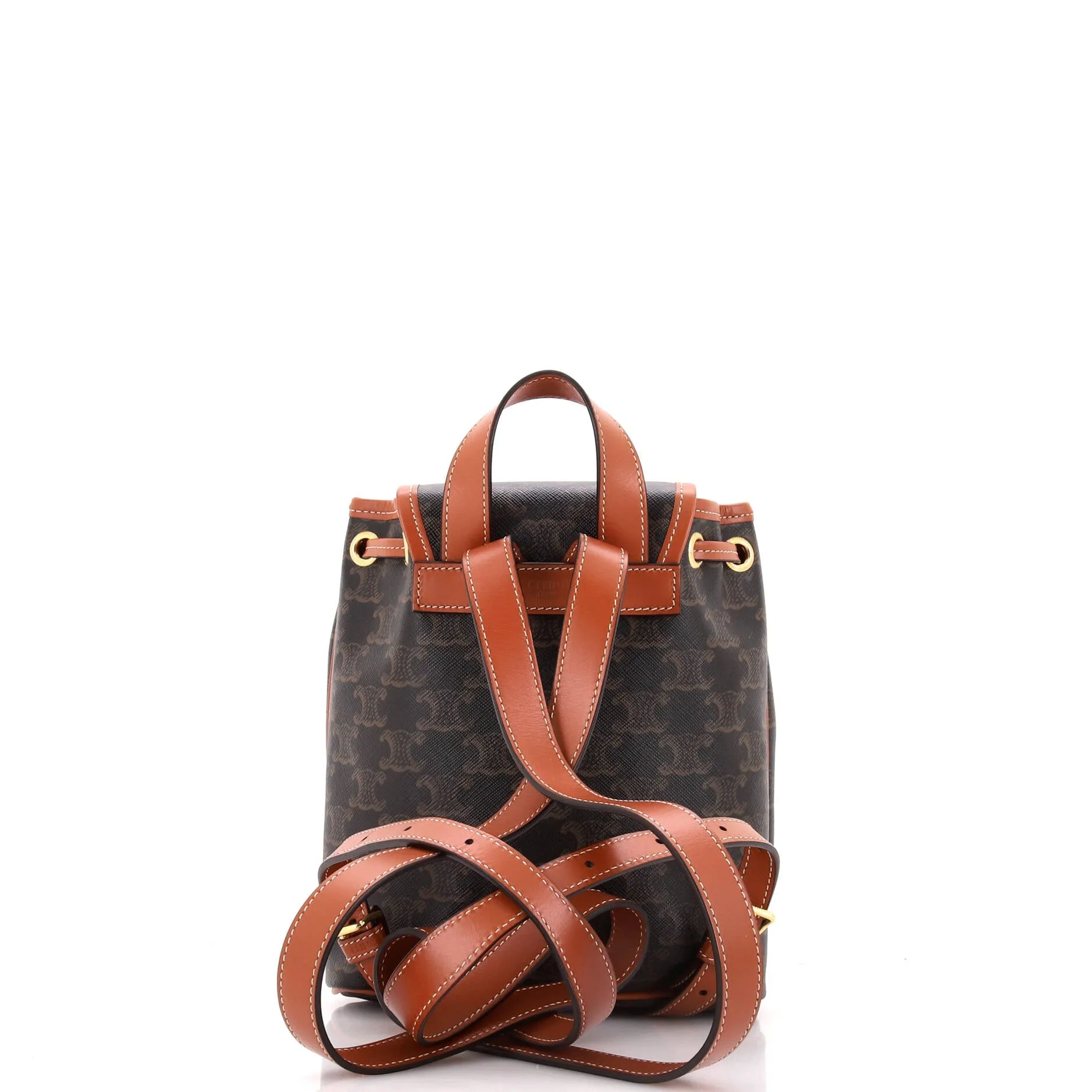 Folco Backpack Triomphe Coated Canvas Mini