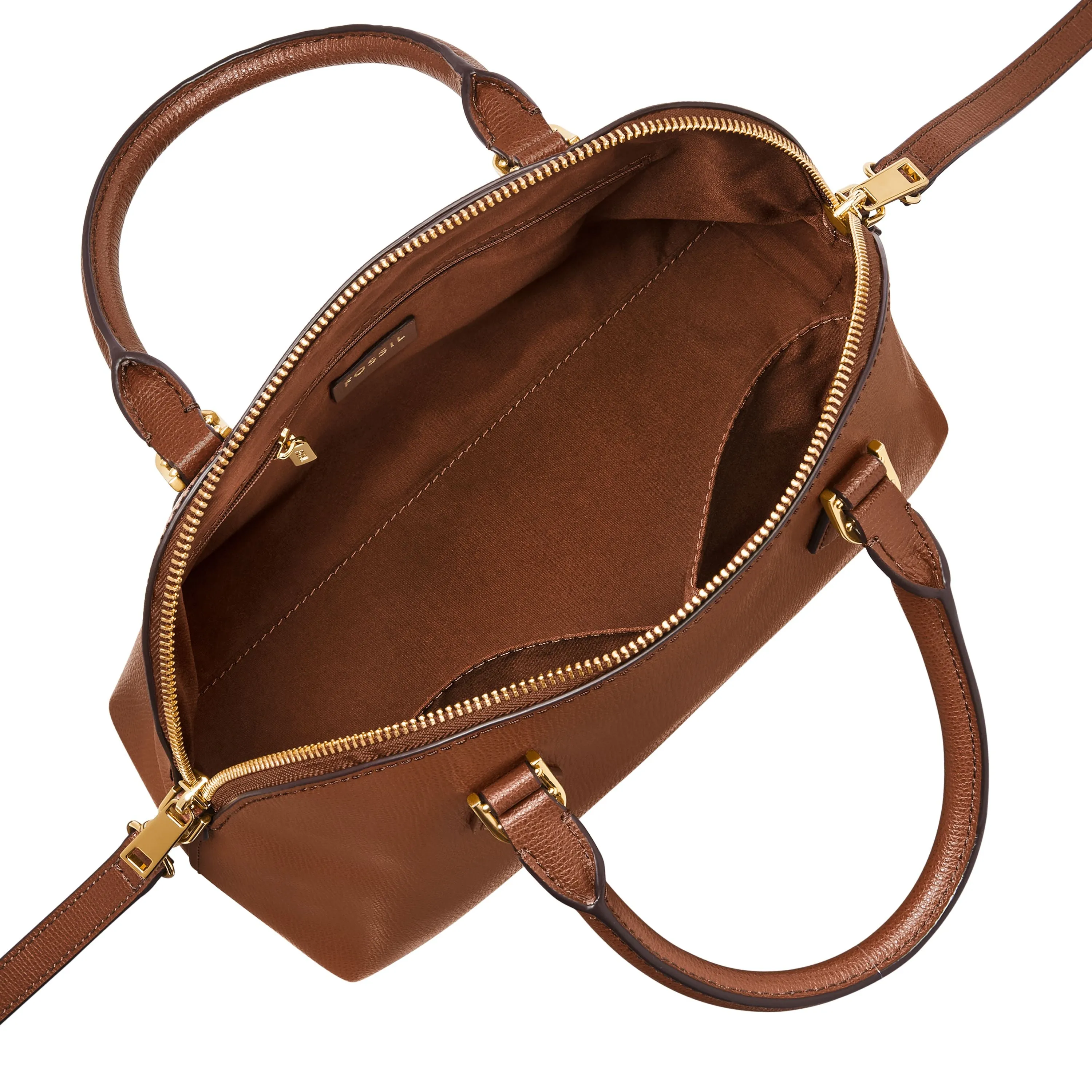 Fossil Women's Bri Leather Dome Satchel