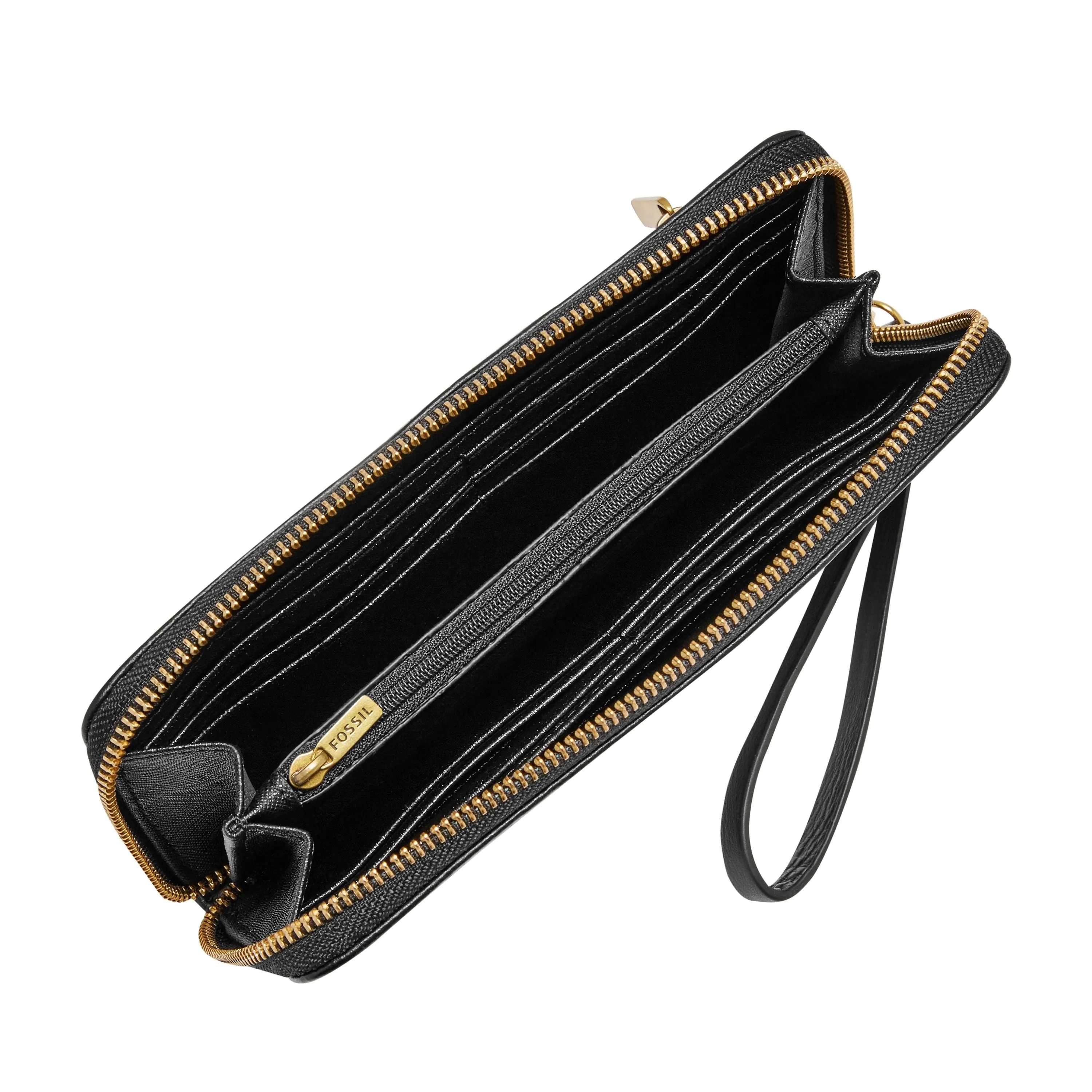 Fossil Women's Jori Leather RFID Zip Clutch