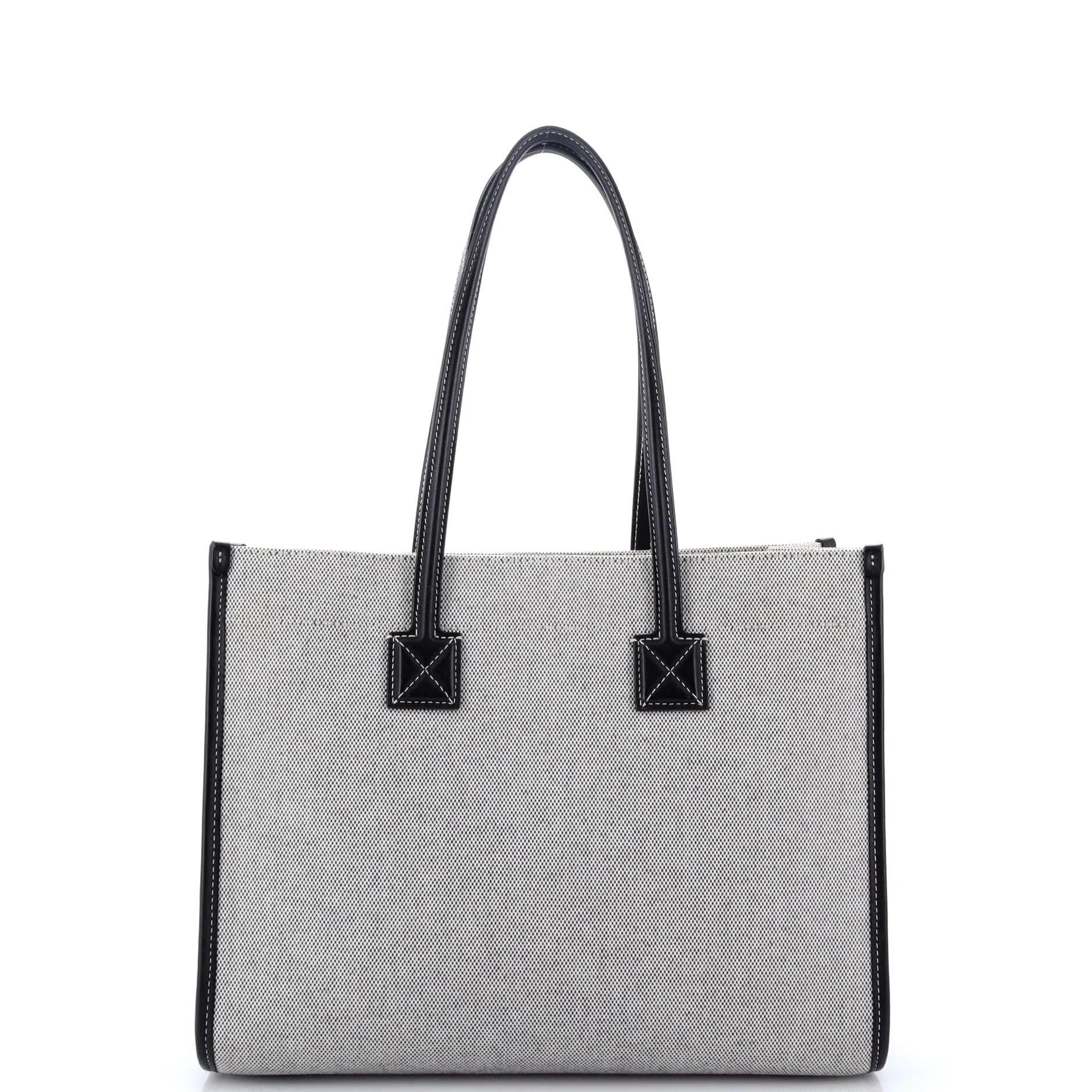 Freya Shopping Tote Canvas with Leather Small