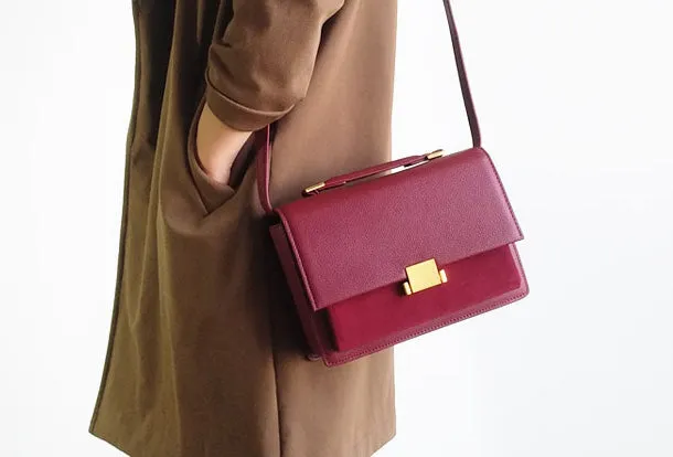 Genuine Leather Bag Handbag Purse Shoulder Bag for Women Leather Crossbody Bag