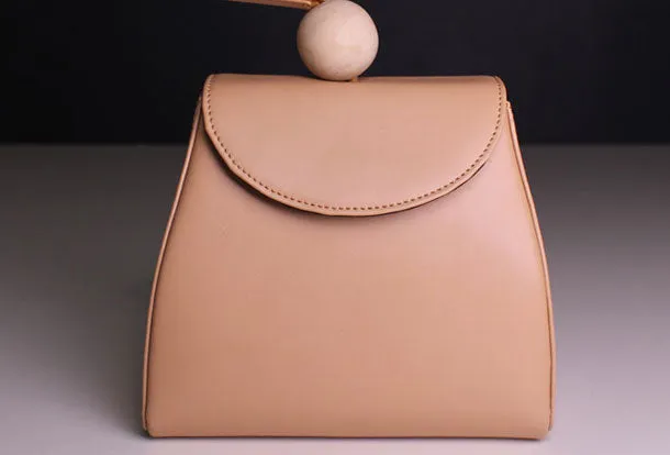 Genuine leather clutch handbag beige clutch purse Wristlet bag women