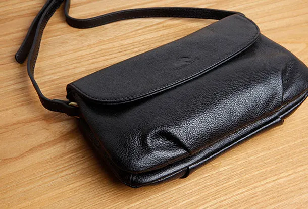 Genuine Leather Cute Purple Crossbody Bag Shoulder Bag Women Leather Purse