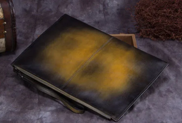 Genuine Leather Wallet Vintage Clutch Wallet Long Wallet Purse For Men Women