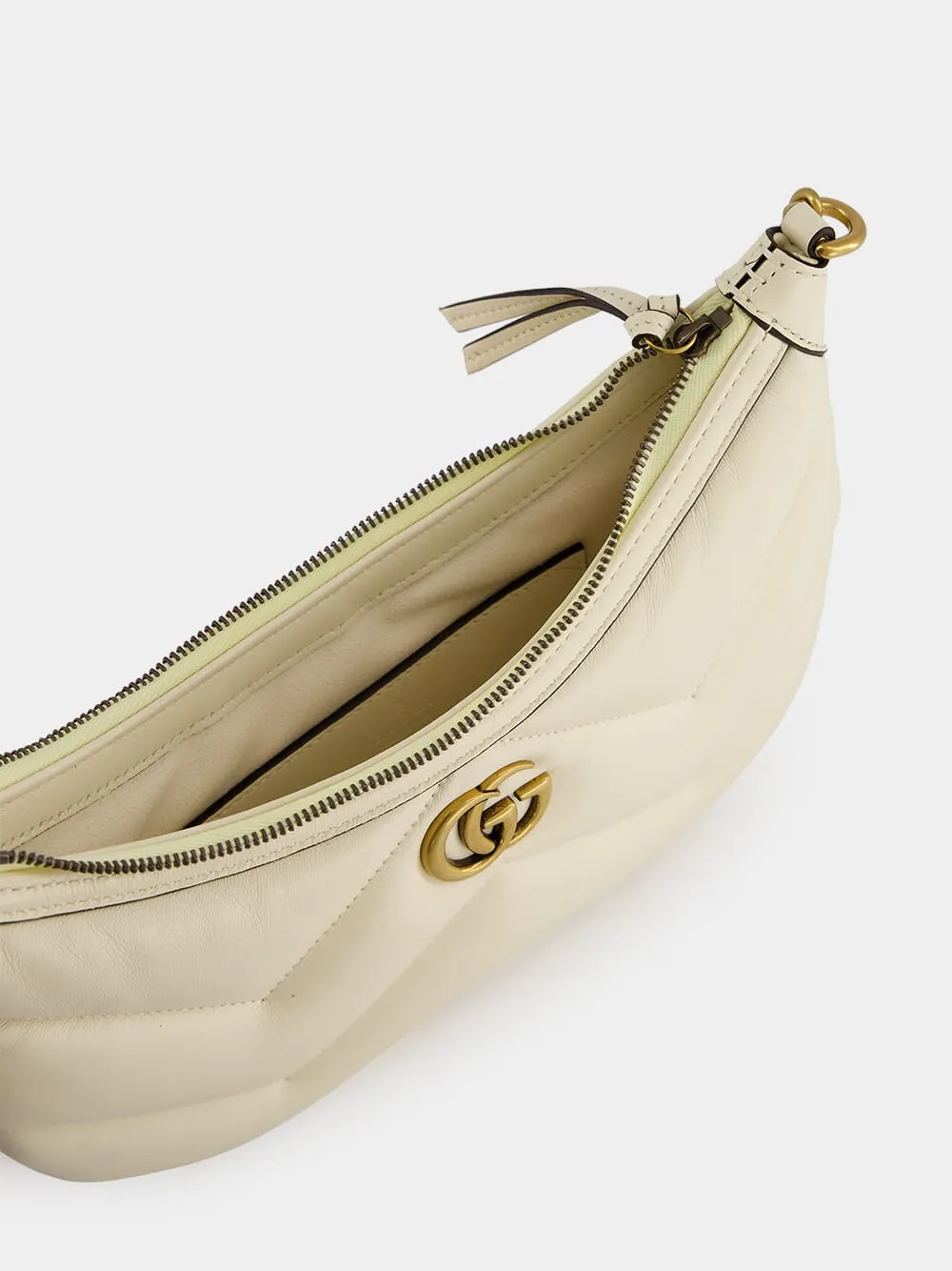 GG Marmont White Leather Bag