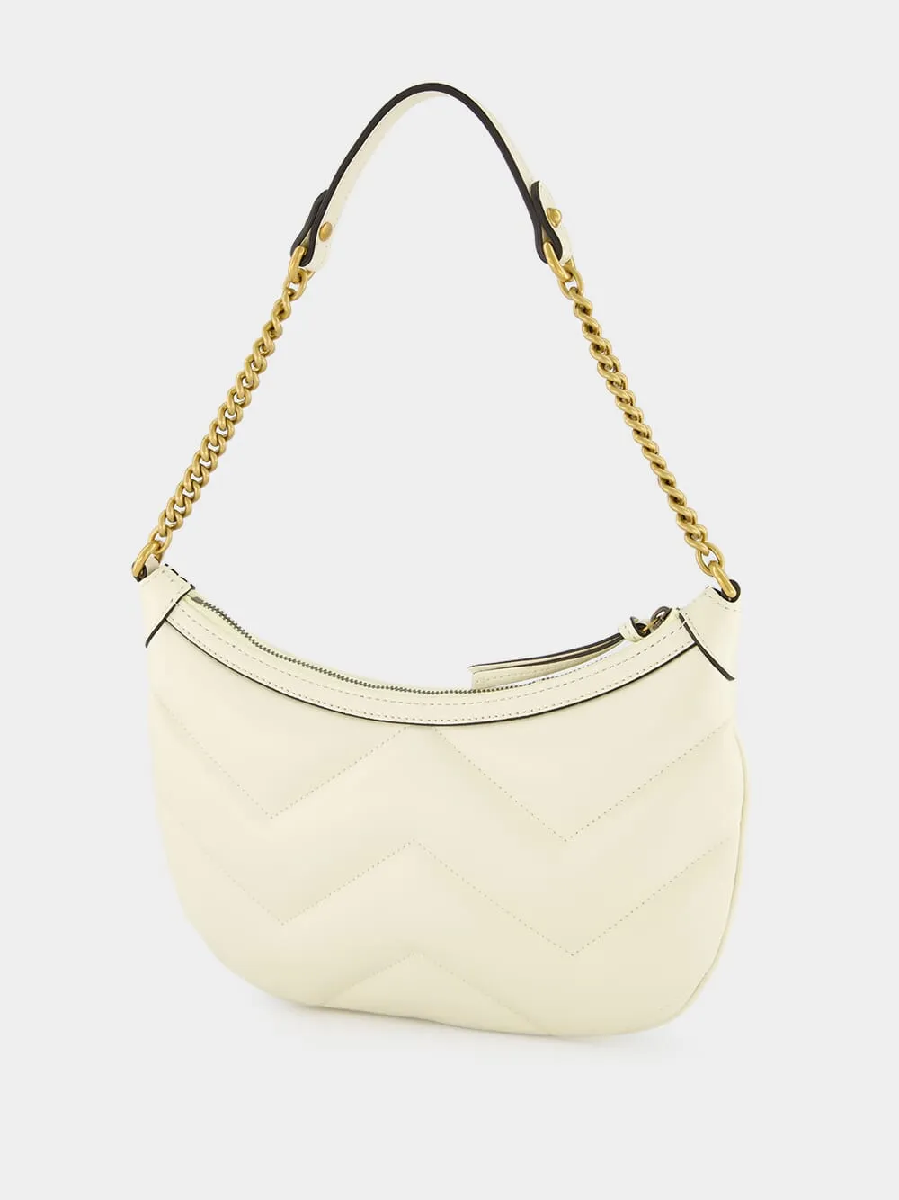 GG Marmont White Leather Bag