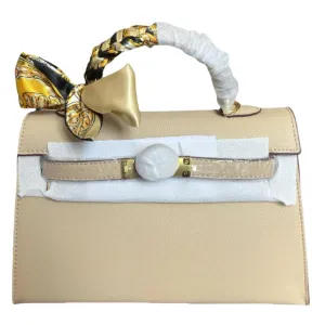 Glam Signature Mini Purse In Beige