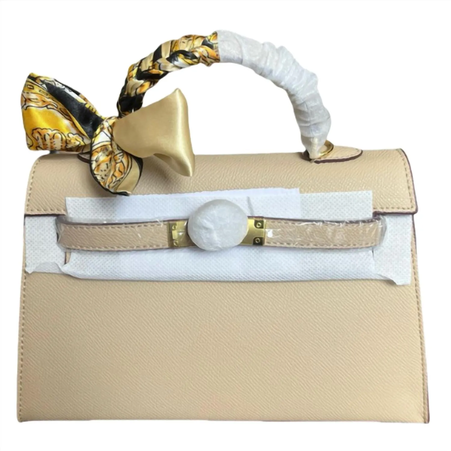 Glam Signature Mini Purse In Beige