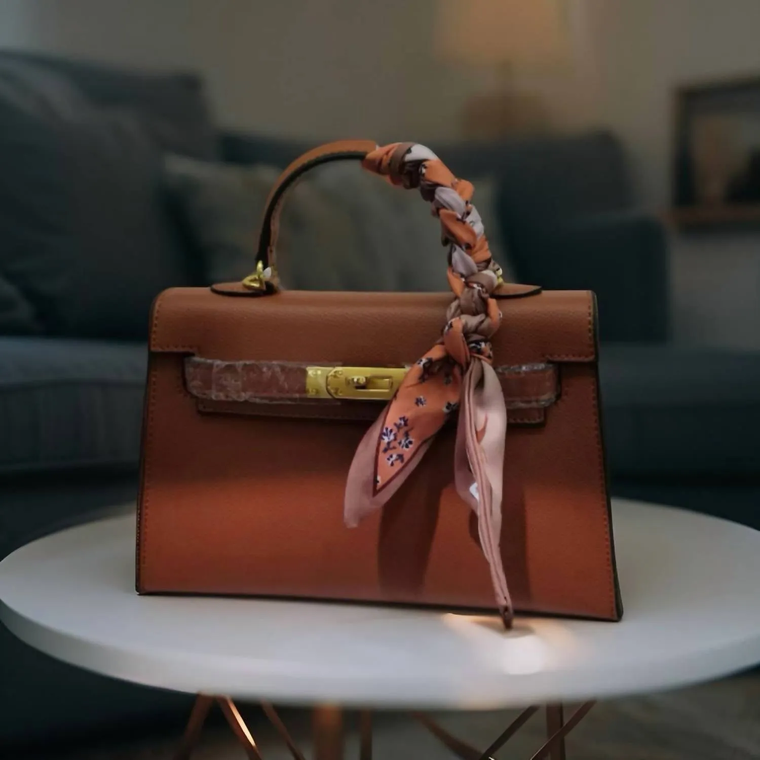 Glam Signature Mini Purse In Dark Brown