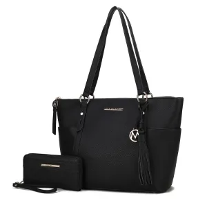 Gloria Women's Tote Bag with Wallet Set by Mia K