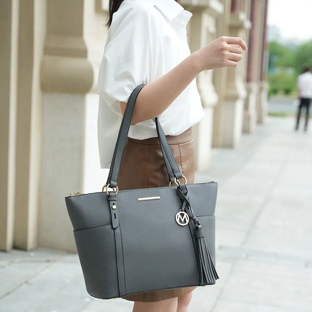 Gloria Women's Tote Bag with Wallet Set by Mia K