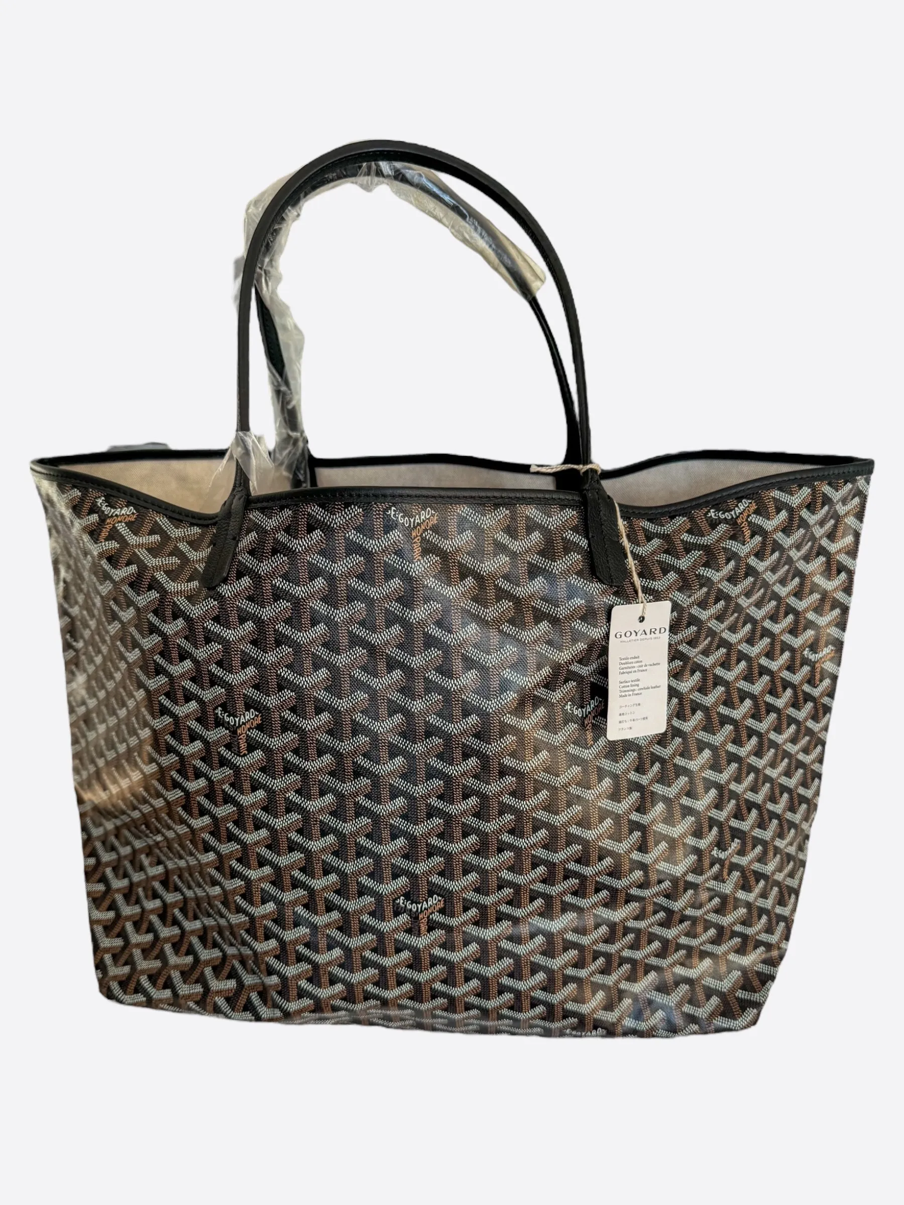 Goyard Black St. Louis Tote Bag