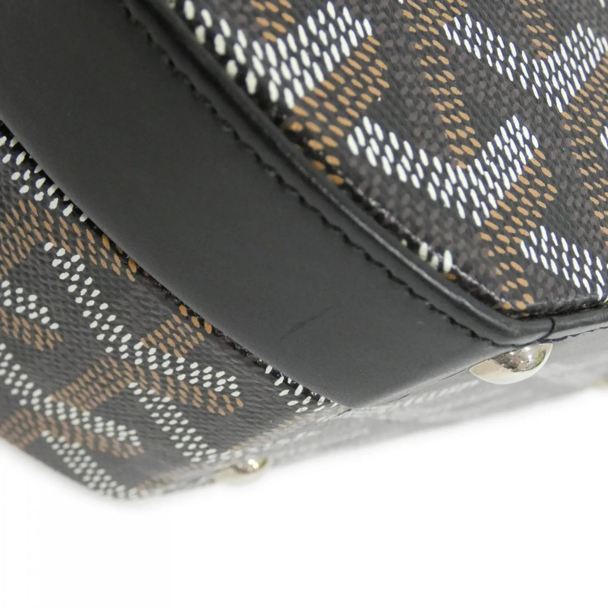Goyard Coated Canvas Leather Handbag (Pre-Owned)