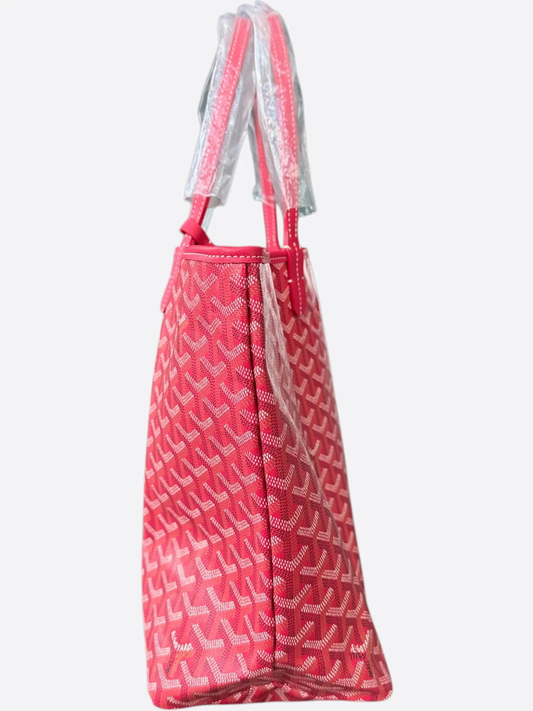 Goyard Fuchsia Pink Reversible St. Louis PM Tote Bag