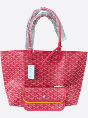 Goyard Fuchsia Pink Reversible St. Louis PM Tote Bag