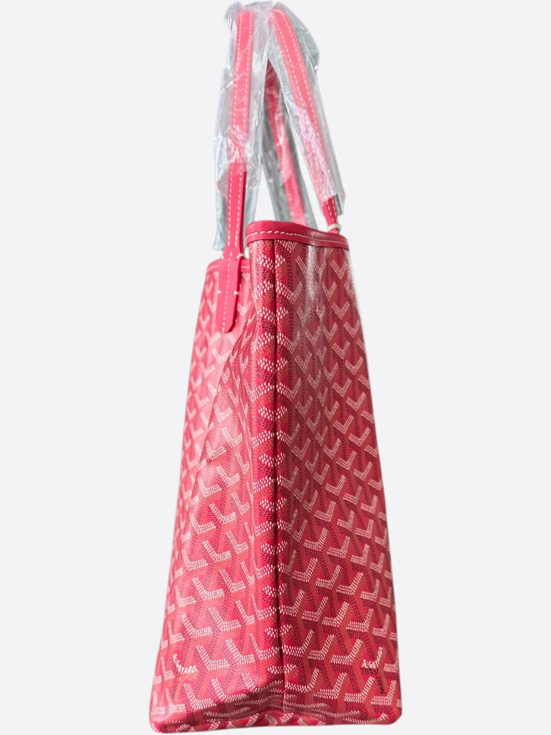 Goyard Fuchsia Pink Reversible St. Louis PM Tote Bag
