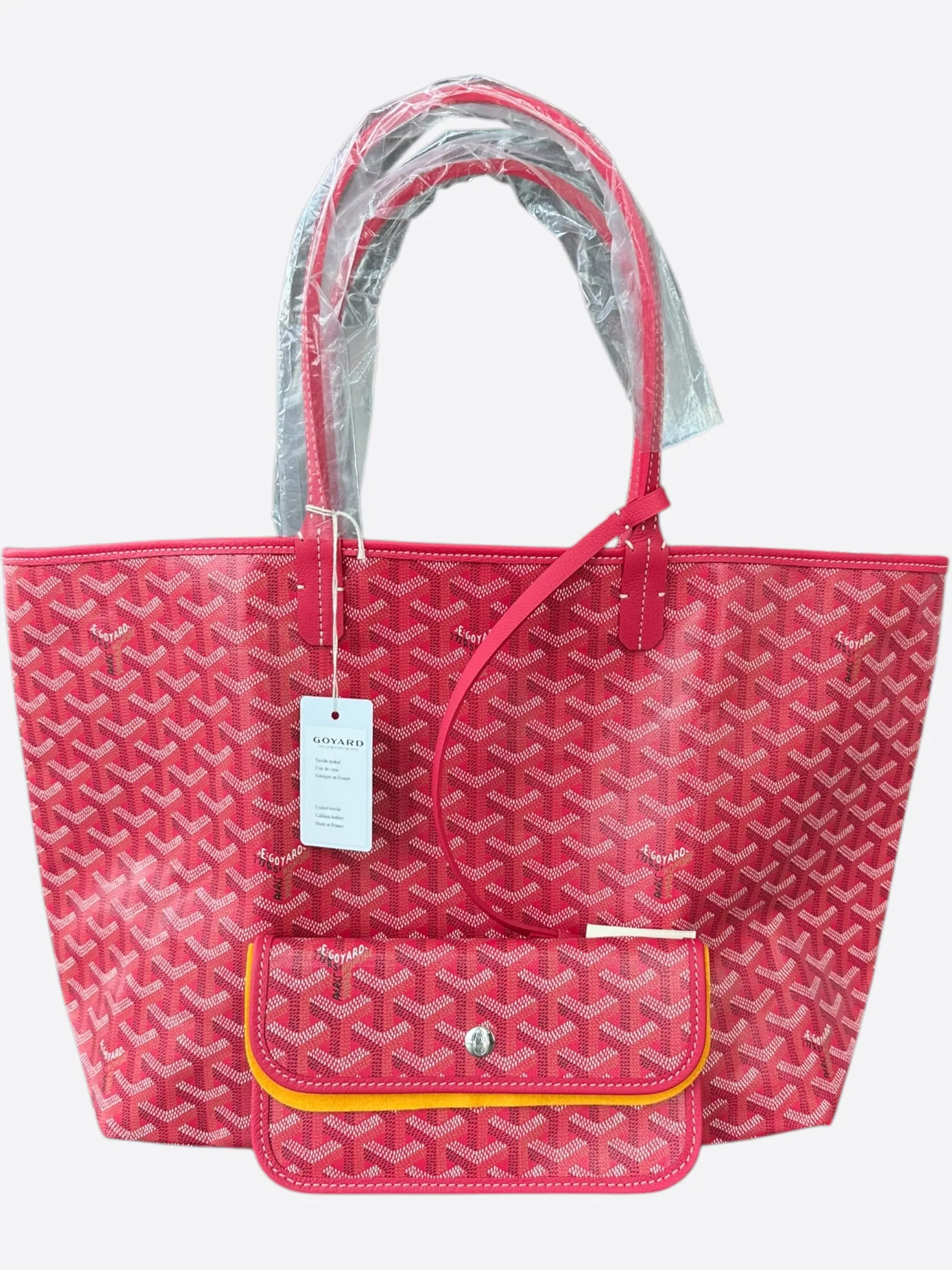 Goyard Fuchsia Pink Reversible St. Louis PM Tote Bag