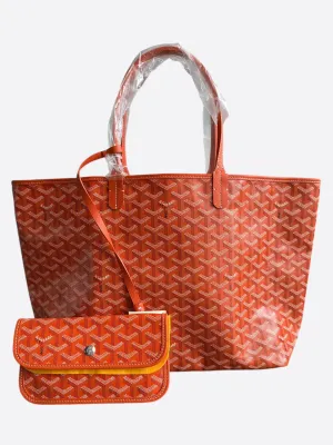 Goyard Orange St. Louis PM Tote Bag