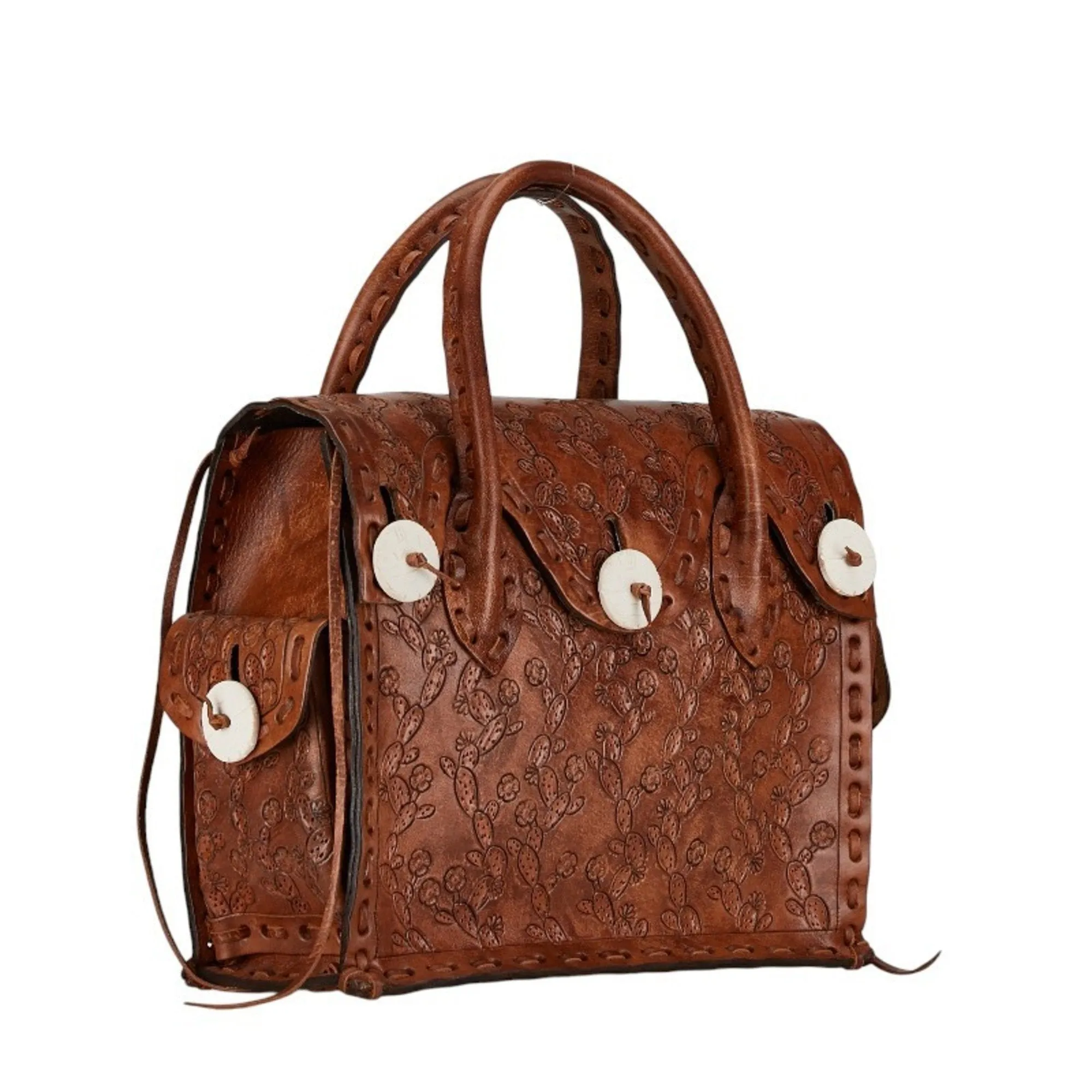 Grace Continental Leather Handbag (Pre-Owned)