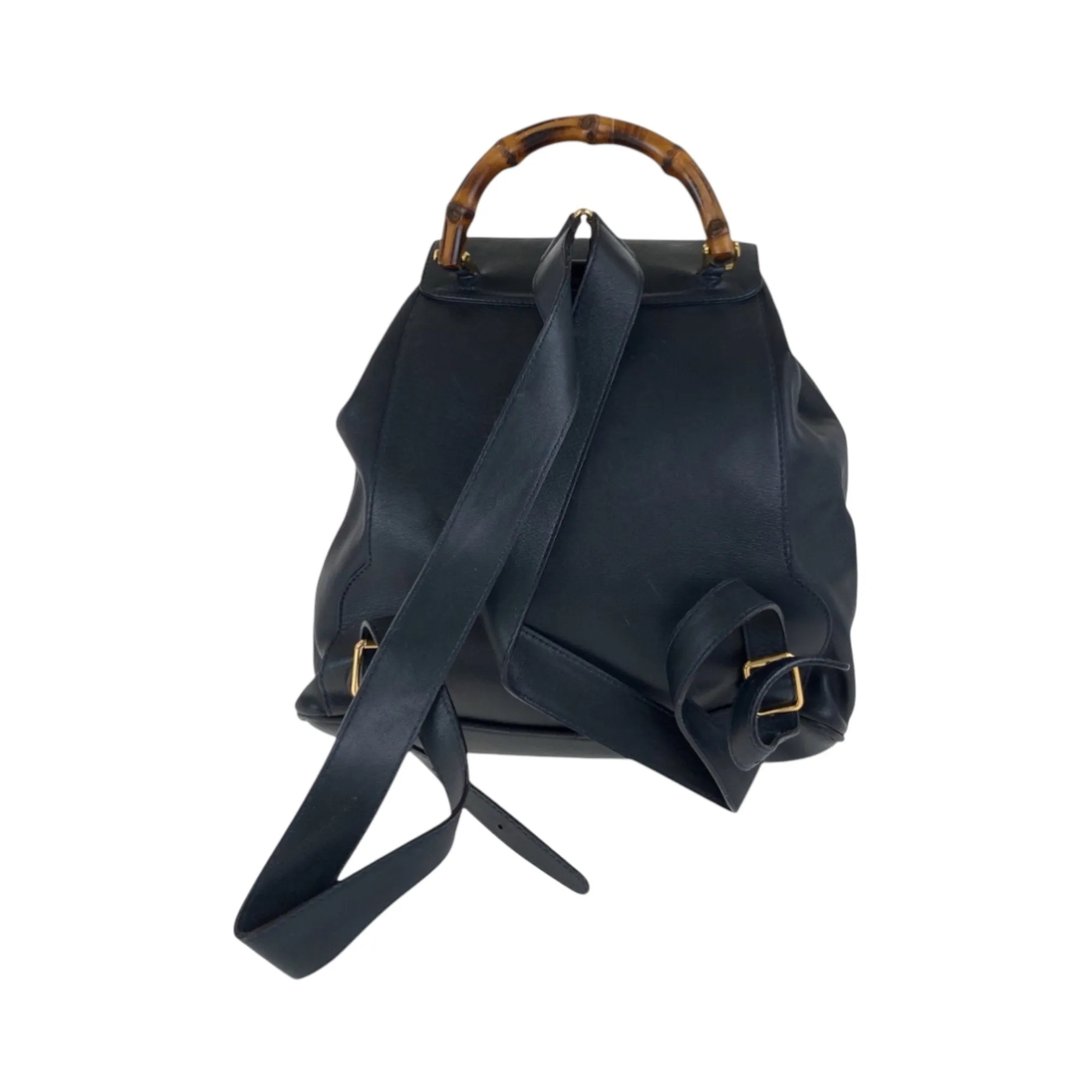 Gucci Bamboo  Leather Backpack (Pre-Owned)