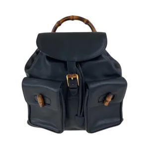 Gucci Bamboo  Leather Backpack (Pre-Owned)