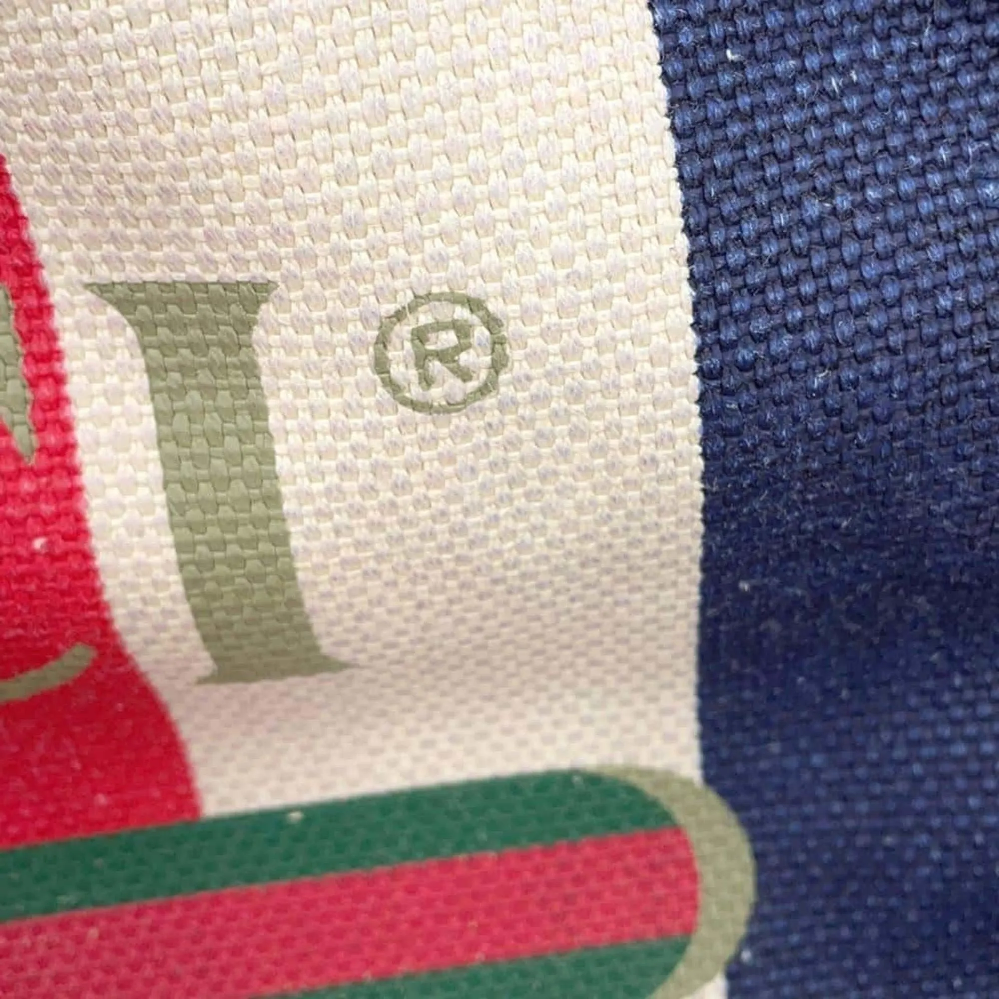 Gucci blue Color Canvas Backpack (Pre-Owned)