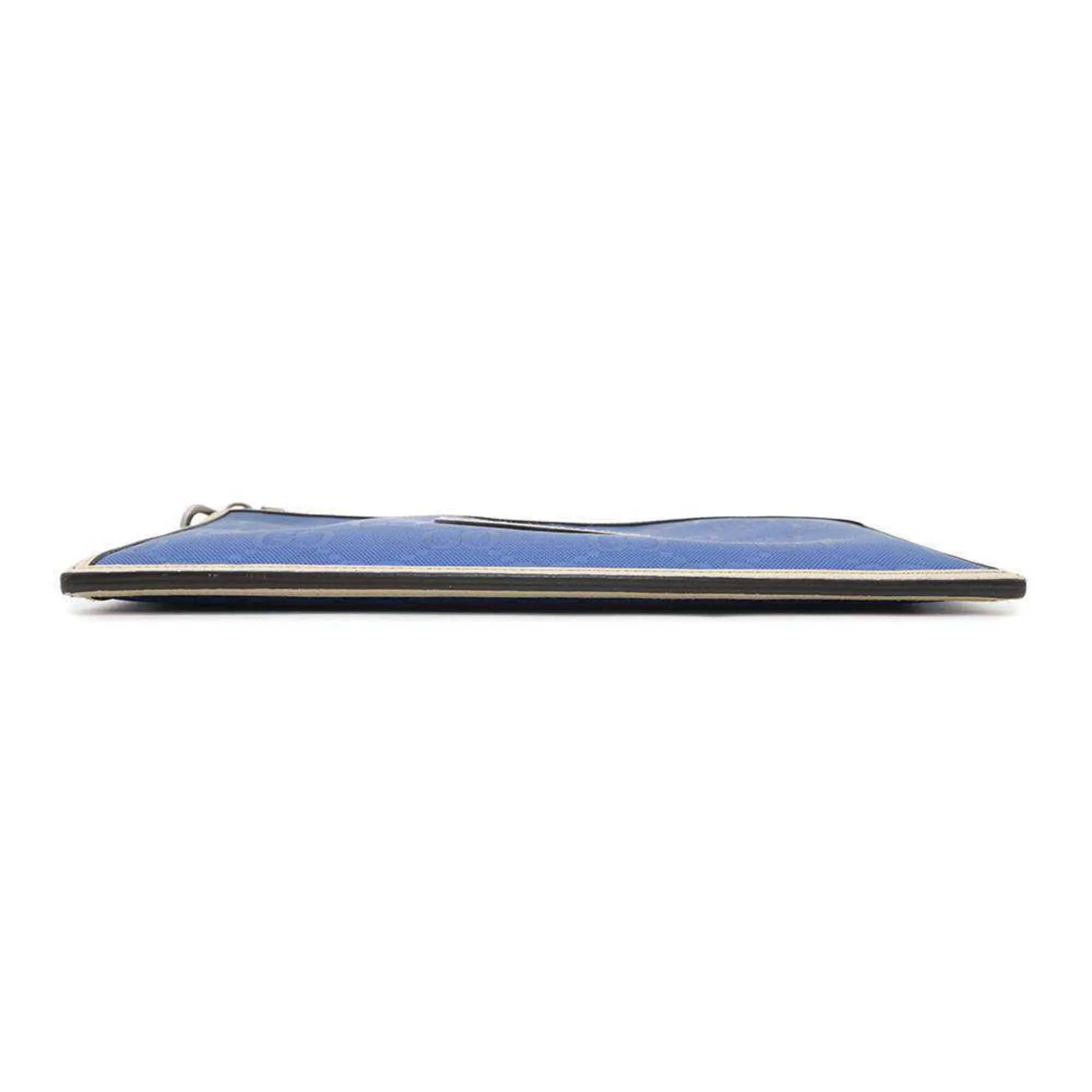 Gucci blue ivory Nylon Leather Clutch Bag (Pre-Owned)