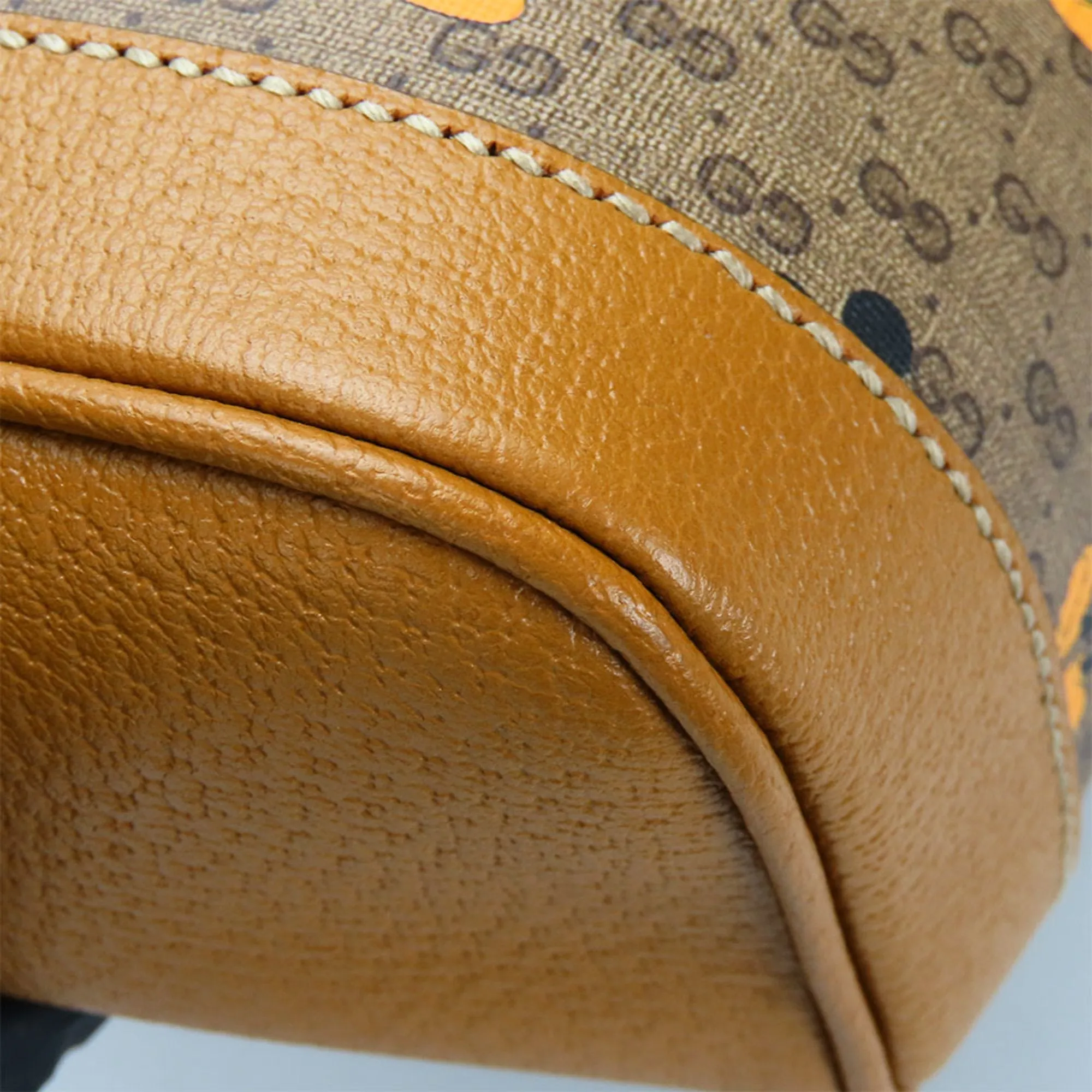 Gucci Camel Gg Supreme Backpack (Pre-Owned)