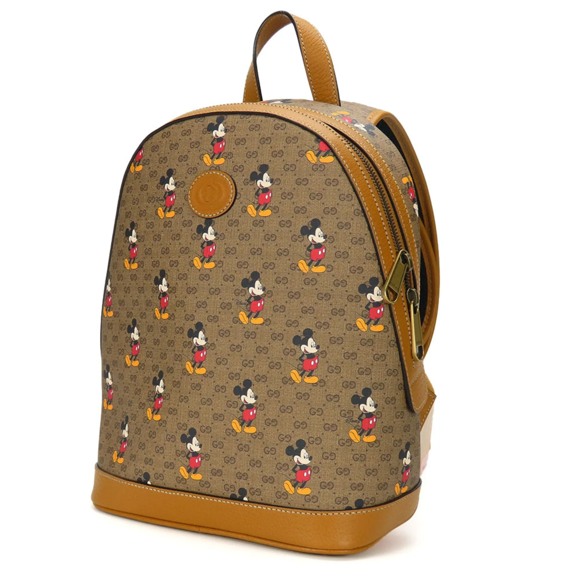 Gucci Camel Gg Supreme Backpack (Pre-Owned)