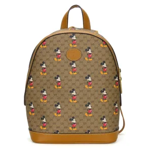 Gucci Camel Gg Supreme Backpack (Pre-Owned)