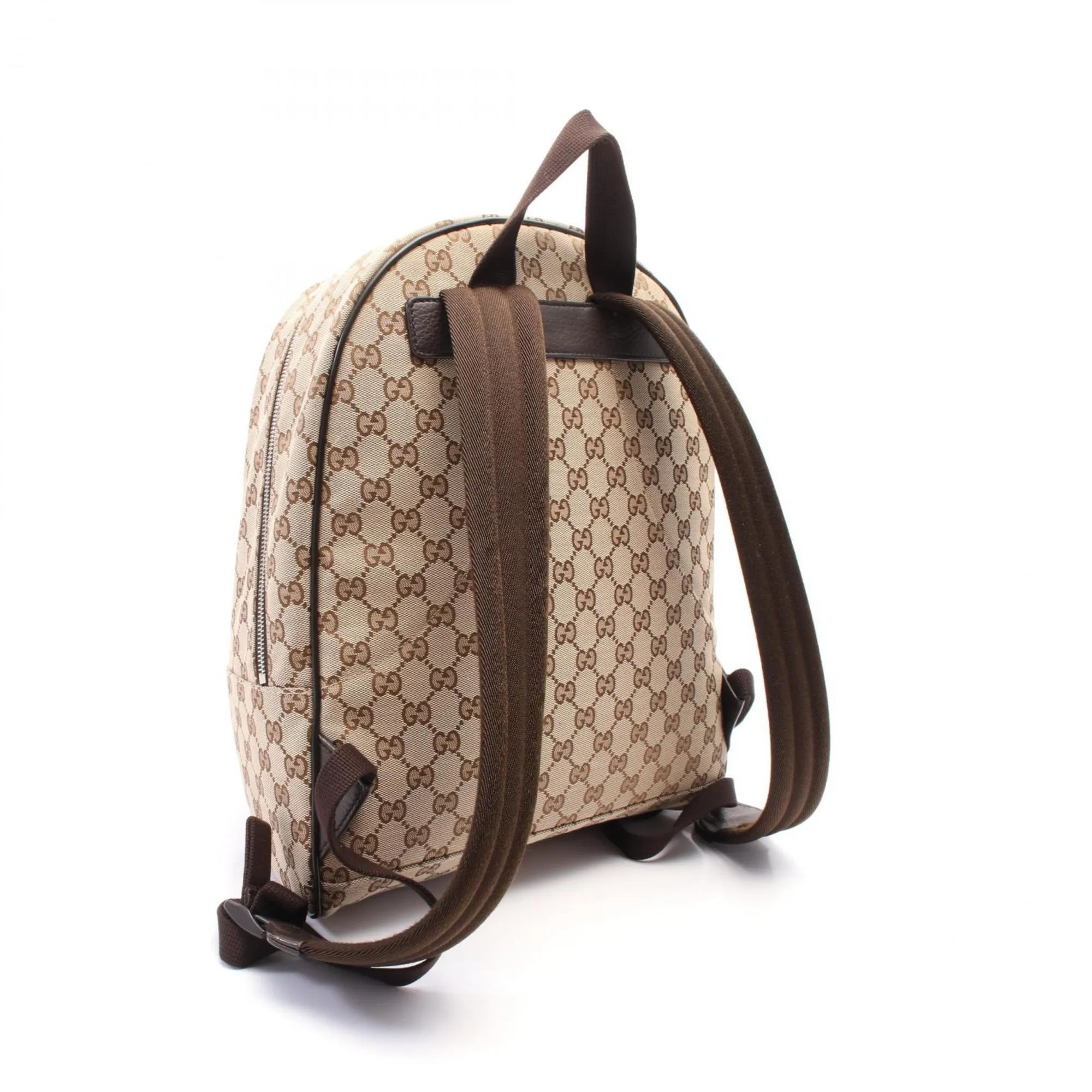 Gucci  Canvas Leather Backpack (Pre-Owned)